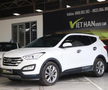 Hyundai Santa Fe 2.4AT 4WD 2015 - Bán xe Hyundai Santa Fe 2.4AT 4WD sản xuất 2015, màu trắng