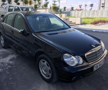 Mercedes-Benz C class C180 2003 - Cần bán lại xe Mercedes-Benz C class năm 2003 màu đen, giá 195 triệu