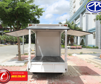 Cửu Long A315 2018 2018 - Bán xe tải nhẹ Dongben 870kg thùng cánh dơi bán hàng lưu động