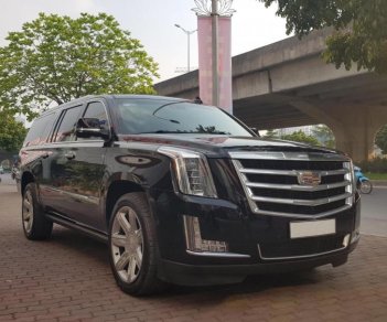 Cadillac Escalade 2015 - Bán Cadilac Escalede ESV Premium sản xuất 2015 màu đen, nội thất nâu đỏ