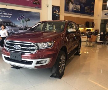 Ford Everest Titanium 2.0L AT 2018 - Cần bán Ford Everest Tita 2.0Bi, Trend AT, 2018, màu đỏ, nhập khẩu. Giảm giá kịch sàn T11, tặng phụ hấp dẫn