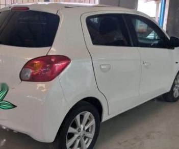 Mitsubishi Mirage AT 2015 - Cần bán gấp Mitsubishi Mirage AT 2015, màu trắng số tự động 