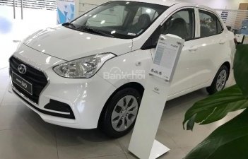 Hyundai Grand i10 2018 - Bán xe i10 bản thiếu màu trắng, hỗ trợ đăng kí Grab toàn bộ