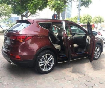 Hyundai Santa Fe 2017 - Cần bán lại xe Hyundai Santa Fe năm sản xuất 2017, màu đỏ, xe nhập đẹp như mới