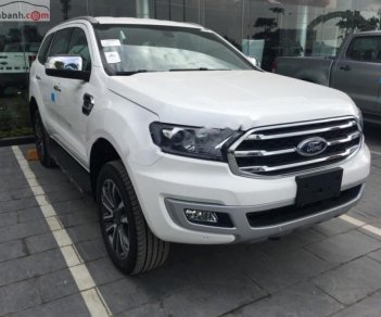 Ford Everest Titanium 2.0L 4x2 AT 2018 - Bán Ford Everest Titanium 2.0L 4x2 AT sản xuất năm 2018, màu trắng, xe nhập