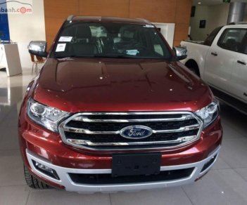 Ford Everest Titanium 2.0L 4x4 AT 2018 - Cần bán Ford Everest Titanium 2.0L 4x4 AT 2018, màu đỏ, xe nhập