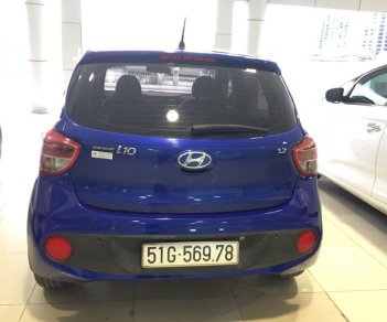 Hyundai Grand i10 1.2 AT  2018 - Cần bán lại xe Hyundai Grand i10 1.2 AT đời 2018 màu xanh lam, giá 430 triệu, nhập khẩu