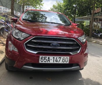 Ford EcoSport Titanium 2018 - Bán gấp Ford Ecosport 2018, 3,000 km, màu đỏ