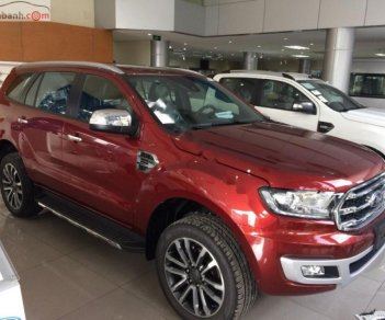 Ford Everest Titanium 2.0L 4x4 AT 2018 - Cần bán Ford Everest Titanium 2.0L 4x4 AT 2018, màu đỏ, xe nhập