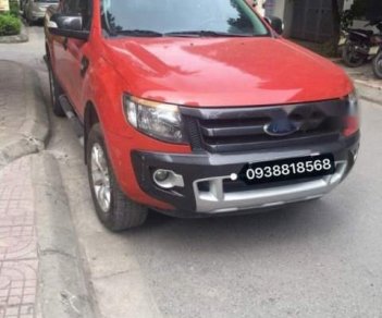 Ford Ranger Wildtrak 3.2L  AT 4X4 2014 - Bán Ford Ranger Wildtrak 3.2L  AT 4X4 sản xuất năm 2014, màu đỏ, xe nhập chính chủ