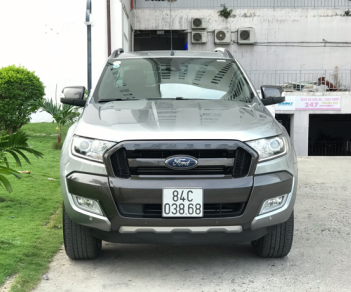 Ford Ranger 3.2AT Wildtrak 2016 - Bán Ford Ranger Wildtrak 3.2AT 03/2016 màu xám titan, một chủ