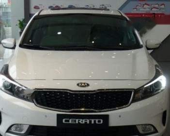 Kia Cerato  1.6 AT 2018 - Bán ô tô Kia Cerato 1.6 AT đời 2018, màu trắng, giá tốt