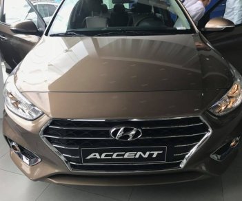 Hyundai Accent 1.4AT 2018 - Bán Hyundai Accent AT full vàng cát, xe giao ngay, giá khuyến mãi cực hấp dẫn, hỗ trợ vay trả góp LS ưu đãi - LH: 0903175312