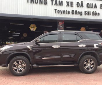 Toyota Fortuner 2.7V (4x2) 2017 - Bán Toyota Fortuner 2.7V 2017, máy xăng, số tự động 1 cầu, màu nâu, xe nhập