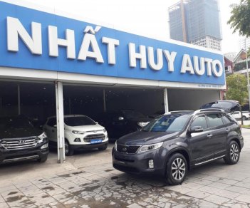 Kia Sorento 2.4 AT 2014 - Bán xe Kia Sorento 2.4 AT 2014, màu xám (ghi), 715 triệu