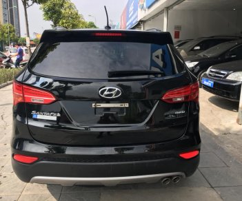 Hyundai Santa Fe 2.4 AT 2015 - Cần bán Hyundai Santa Fe 2.4 AT 2015, màu đen