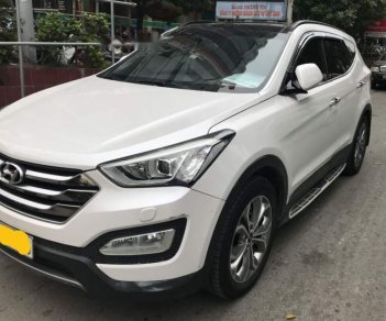 Hyundai Santa Fe 2.2 4WD 2015 - Cần bán gấp Hyundai Santa Fe 2.2 4WD năm sản xuất 2015, màu trắng chính chủ