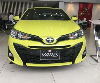 Toyota Yaris G 2018 - Toyota Giải Phóng- Bán xe Yaris 1.5G, màu vàng giao ngay, giá tốt, ưu đãi vay 90%. LH 0973.160.519