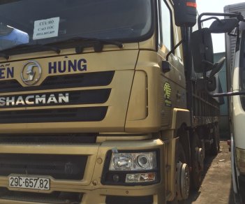 Xe tải Trên 10 tấn 4 chân 2016 - Bán thanh lý xe tải Shacman 4 chân đời 2016, màu vàng, giá 616 triệu