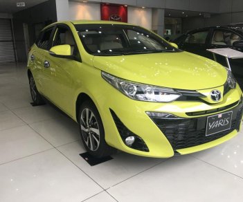 Toyota Yaris G 2018 - Toyota Giải Phóng- Bán xe Yaris 1.5G, màu vàng giao ngay, giá tốt, ưu đãi vay 90%. LH 0973.160.519