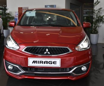 Mitsubishi Mirage MT 2018 - Mitsubishi Vinh bán xe Mirage MT sản xuất 2018, màu đỏ, nhập khẩu, LH Yến: 0968.660.828