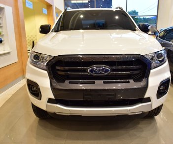 Ford Ranger  Wildtrak 2.0L Bi-Turbo 4x4 1.0AT 2018 - Bán Ford Ranger 2 cầu Biturbo đời 2018, màu trắng, nhập khẩu