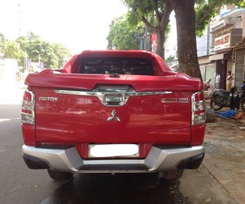 Mitsubishi Triton MT 2017 - Bán Mitsubishi Triton 2017 máy dầu, màu đỏ, số sàn, xe đẹp hơn cả mới