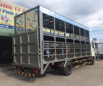 Hino 500 Series 2018 - Bán Hino 2018 6.2 tấn chở xe máy (có bửng nâng) thùng dài 6.6m full inox trả góp