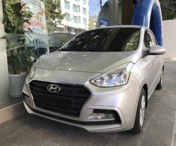 Hyundai Grand i10 1.2 MT Base 2019 - Bán xe Hyundai Grand i10 năm sản xuất 2019, màu bạc