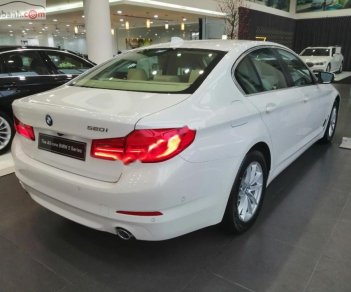BMW 5 Series 520i 2018 - Bán BMW 520i All New G30, nhập khẩu, màu trắng, nội thất beige, xe có thể giao ngay với đầy đủ hồ sơ