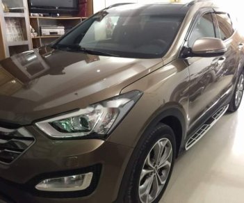 Hyundai Santa Fe   2015 - Bán Hyundai Santa Fe 2015, màu nâu chính chủ, giá tốt