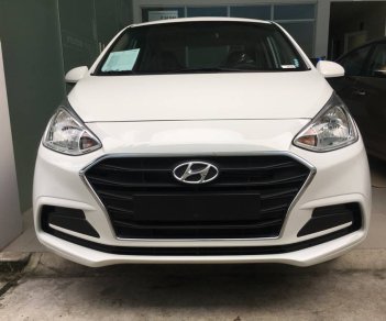 Hyundai Grand i10 1.2 base MT 2019 - Bán xe Hyundai Grand I10 màu trắng 2019, giá chỉ 380tr. Liên hệ 0918424647