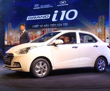 Hyundai Grand i10 1.2 base MT 2019 - Bán xe Hyundai Grand I10 màu trắng 2019, giá chỉ 380tr. Liên hệ 0918424647