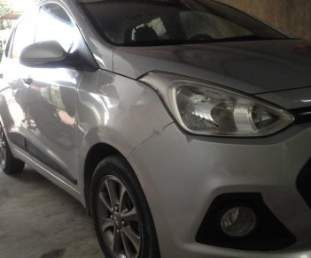 Hyundai Grand i10   1.0 AT 2015 - Bán Hyundai Grand i10 1.0 AT năm 2015, màu bạc, nhập khẩu nguyên chiếc 