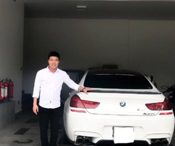 BMW M6 Gran Coupe 2015 - Cần bán BMW M6 Gran Coupe 4.4L V8(560Hp) - trắng, nội thất cam/đen