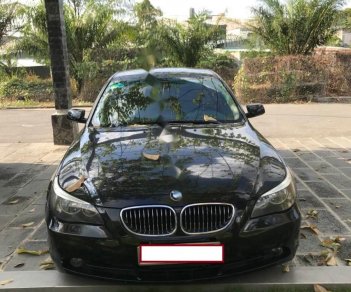 BMW 5 Series 525i 2006 - Bán xe BMW 525i cuối 2006 (tháng 11/2006), model 2007, số tự động, máy xăng, màu đen, nội thất màu kem