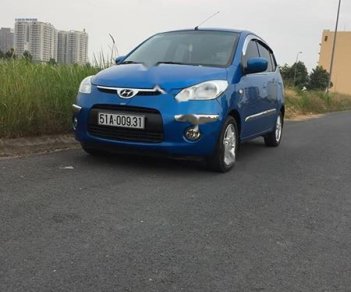 Hyundai i10 1.1 AT 2009 - Cần bán Hyundai i10 1.1 AT năm 2009, màu xanh lam, nhập khẩu  