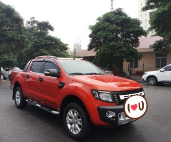 Ford Ranger Wildtrak 2.2 AT 4X2 2014 - Ô Tô Thủ Đô bán xe Ford Ranger Wildtrak 2.2L AT 2014, màu cam 569 triệu