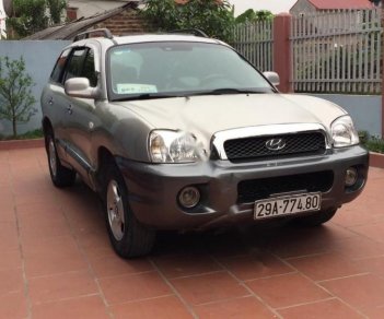 Hyundai Santa Fe Gold 2.0 AT 2003 - Cần bán xe Hyundai Santa Fe Gold 2.0 AT 2003, màu bạc, xe nhập