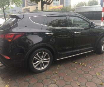 Hyundai Santa Fe 2.4AT. 2017 - Cần bán Hyundai Santa Fe sản xuất năm 2017, màu đen, nhập khẩu nguyên chiếc