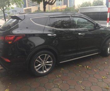 Hyundai Santa Fe 2.4AT. 2017 - Cần bán Hyundai Santa Fe sản xuất năm 2017, màu đen, nhập khẩu nguyên chiếc