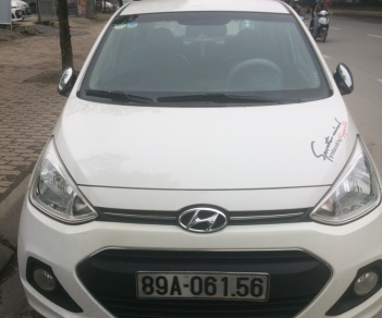 Hyundai Grand i10 1.2 2015 - Bán ô tô Hyundai Grand i10 đời 2015 màu trắng, giá 329 triệu