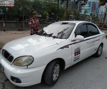 Daewoo Lanos SX 2001 - Bán Daewoo Lanos màu trắng, xe 5 chỗ, đời 2001