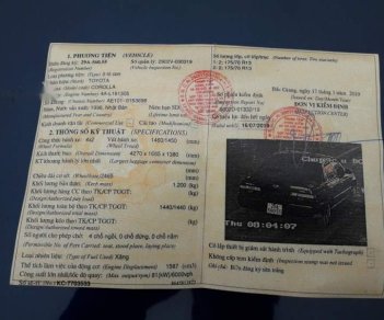 Toyota Corolla   1996 - Bán Toyota Corolla năm 1996, nhập khẩu, xe hoạt động bình thường