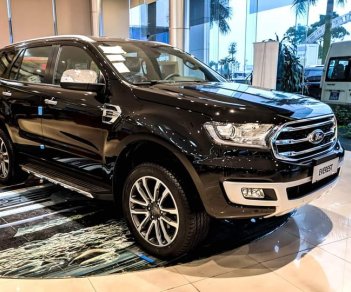 Ford Everest Titanium 2018 - Sốc! Sốc-Giảm giá cực mạnh Ford Everest Titanium 2019, màu đen, xe nhập, hỗ trợ trả góp 80%