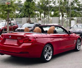 BMW 4 Series 420 Convertible 2019 - Bán xe BMW 420i Convertible mui trần mới 100%, số tự động, màu đỏ/nội thất nâu da bò