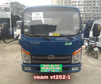 Veam VT252 2.4T 2017 - Xe tải Veam VT252-1 tải trọng 2T4, máy Hyundai, thùng 4m1, giá rẻ