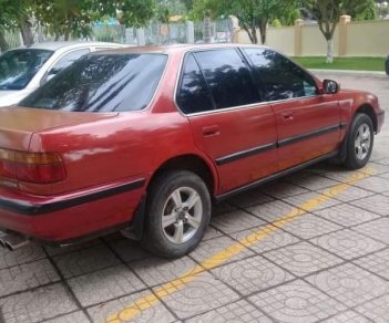 Honda Accord   1991 - Cần bán gấp Honda Accord sản xuất 1991, màu đỏ, đồng sơn máy móc tốt