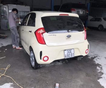 Kia Morning   SI 1.25 AT  2016 - Bán lại xe Kia Morning SI 1.25 AT đời 2016, màu kem (be), 445tr