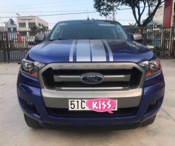 Ford Ranger XLS 4x2 MT  2015 - Cần bán Ford Ranger XLS 4x2 MT sản xuất 2015, màu xanh lam, nhập khẩu